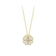A clover necklace female
