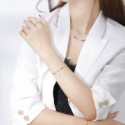 Rainbow smile bracelet with female - Image 2